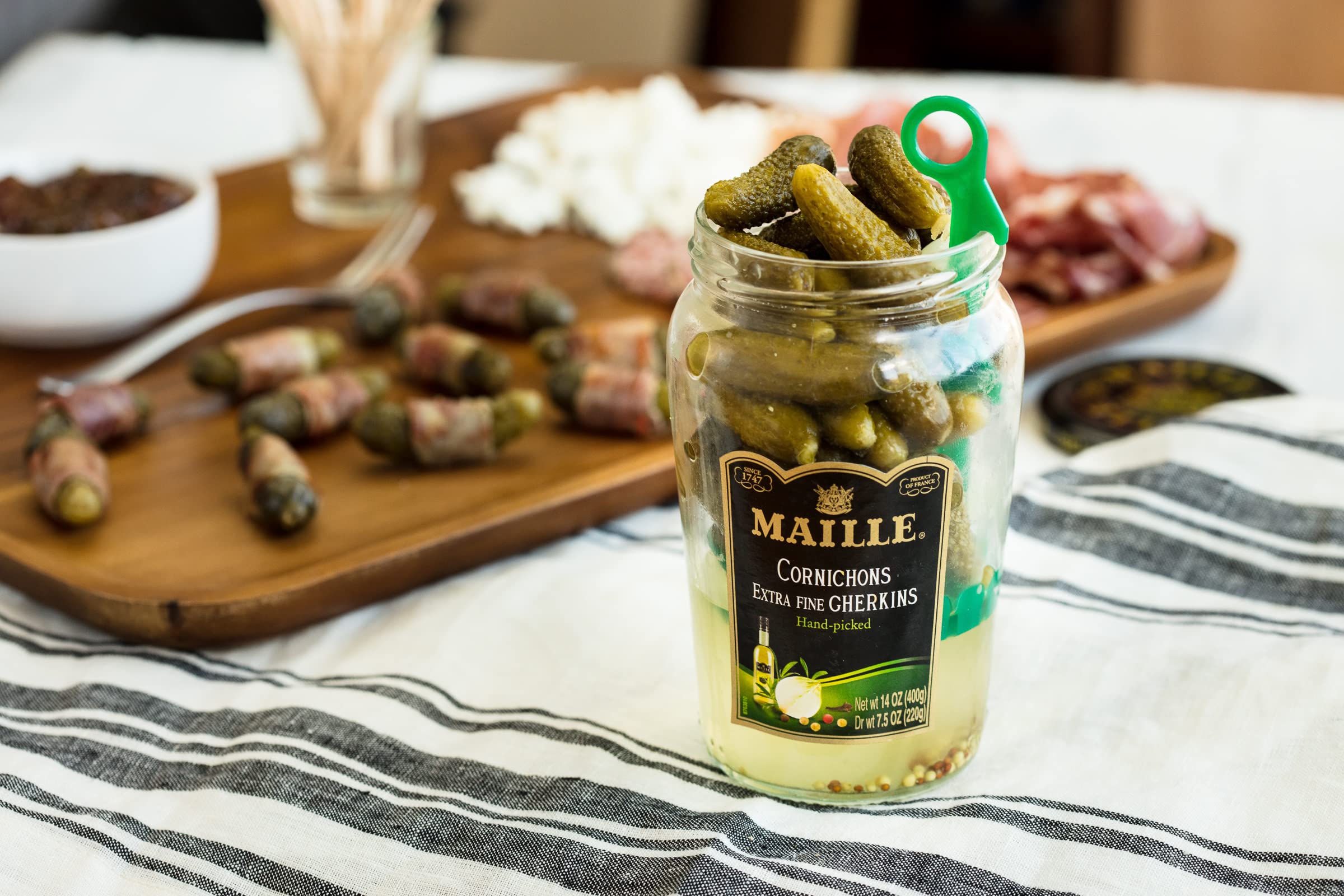 Maille cornichons original sliced-ready captures prep-ready crunch