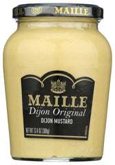 Maille Dijon Originale bottle with creamy texture, ideal for spreads.