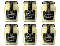Maille Dijon Originale no added sulfites bottle with smooth texture for gourmet sandwiches.