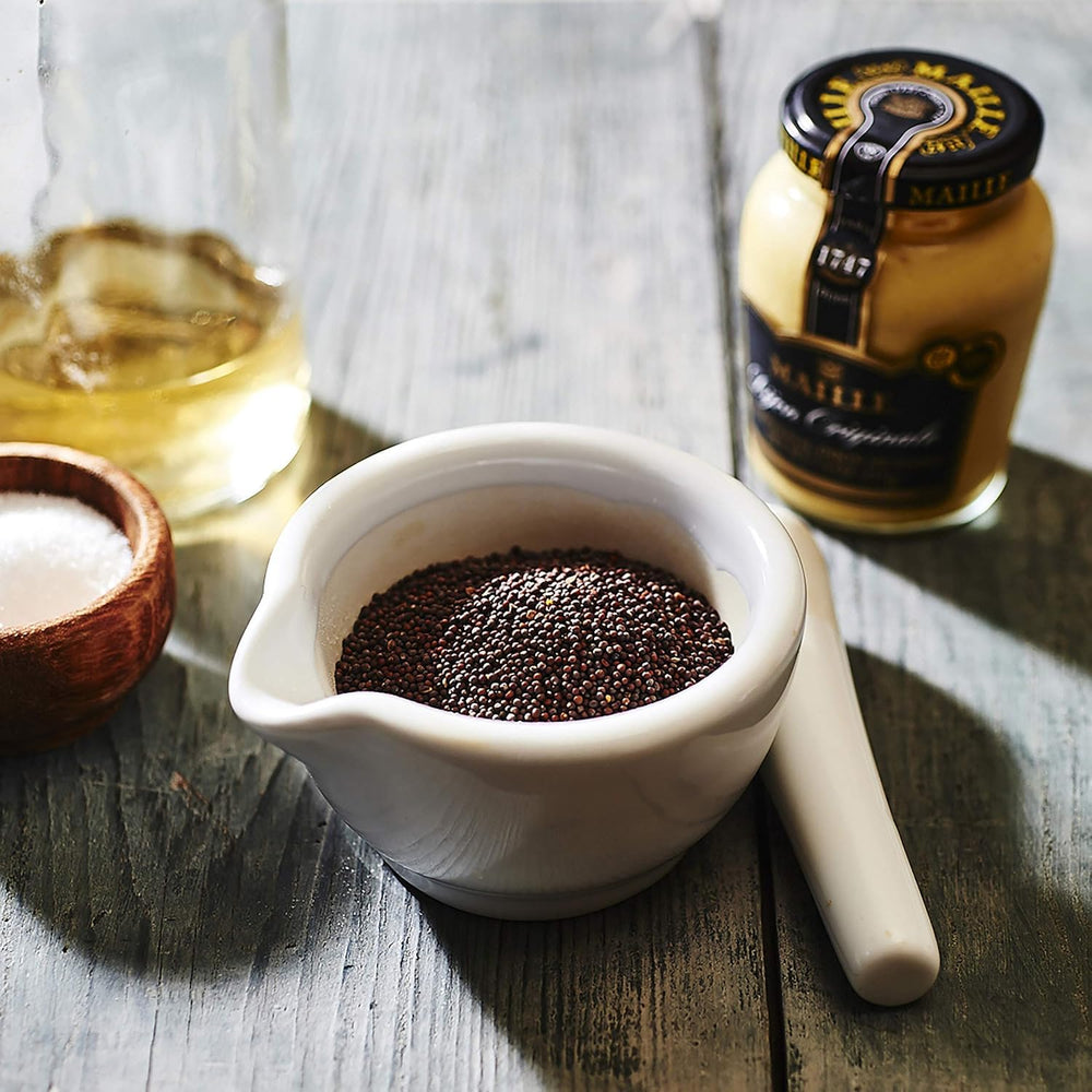 Maille Dijon Originale enhances fish prep for tangy, rich notes.