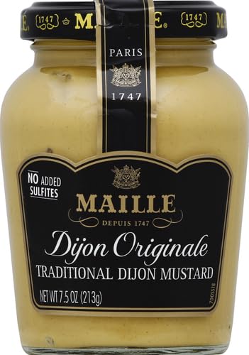 Maille Natural Dijon with red meat enhances roast or steak flavor