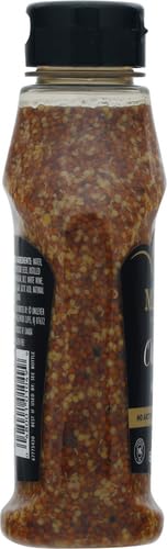 Maille Old Style mustard gluten-free and kosher label close-up.
