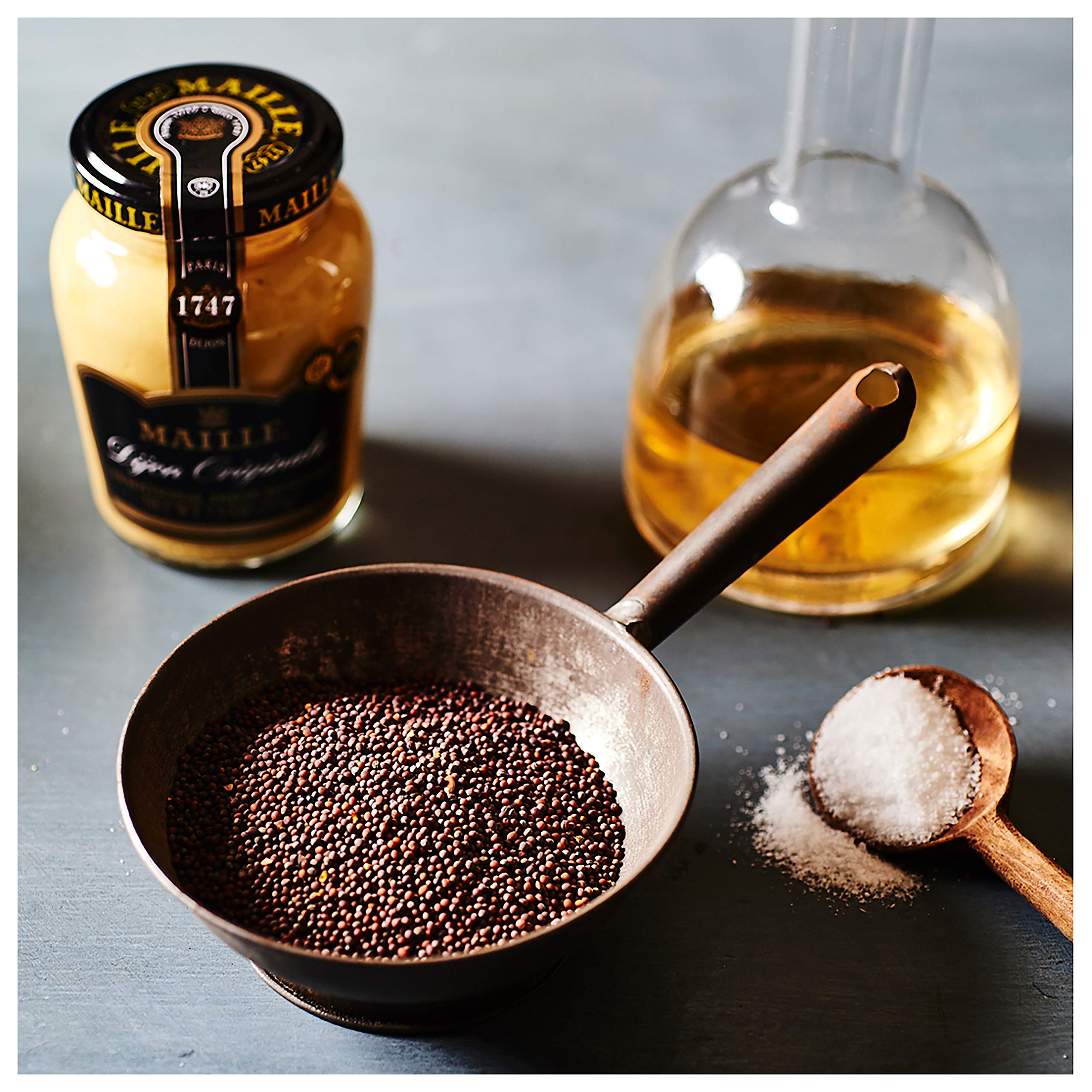 Maille Old Style Mustard gluten-free label indicating versatile use