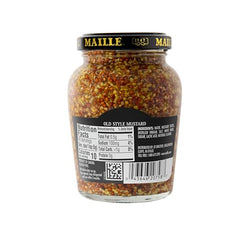 Maille Old Style Mustard jar pour shot ideal for sauces and marinades