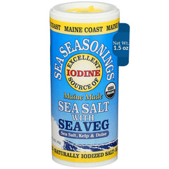 Maine Coast Sea Vegetables sea salt sea veg shaker bottle adds ocean flavor to everyday meals