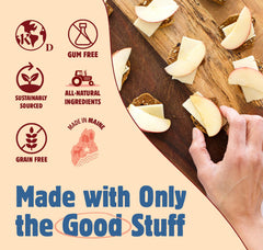 Maine Crisp Cinnamon Maple cracker with warm autumn spread, a cozy snack option.
