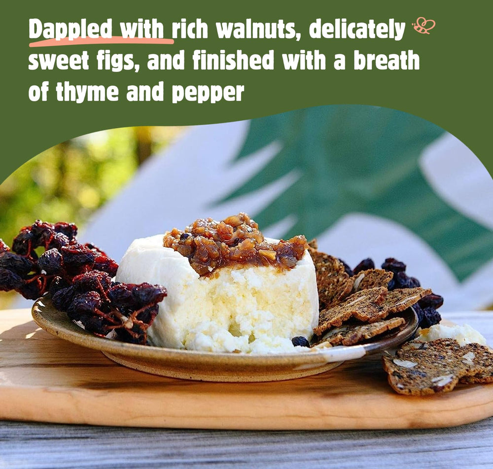 Maine Crisp Savory Fig & Thyme Crisps paired with prosciutto