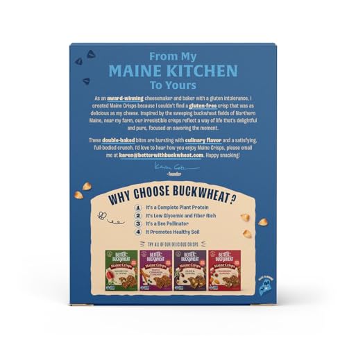 Maine Crisp Wild Blueberry Crisps paired with blue cheese for pairing ideas