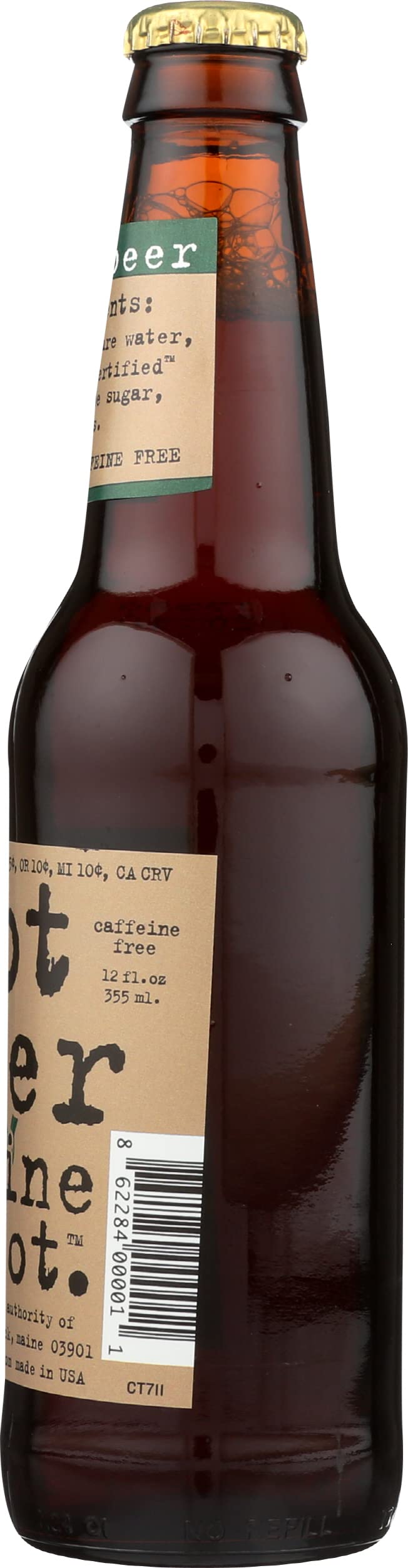 Maine Root bottle in fridge ready for a cold refreshment.
