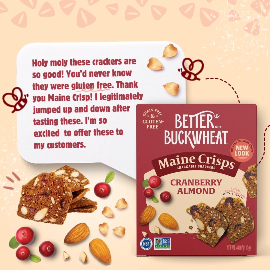 Aromas of honey and Herbes de Provence noted on Maine Crisp crisps.