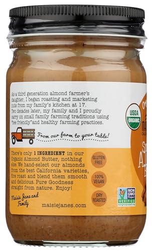 Maisie Jane's Almond Butter Smooth pouring shot for versatile recipes.