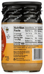 Close-up of Maisie Jane's Organic Cashew Butter reveals ultra-smooth texture and rich flavor.