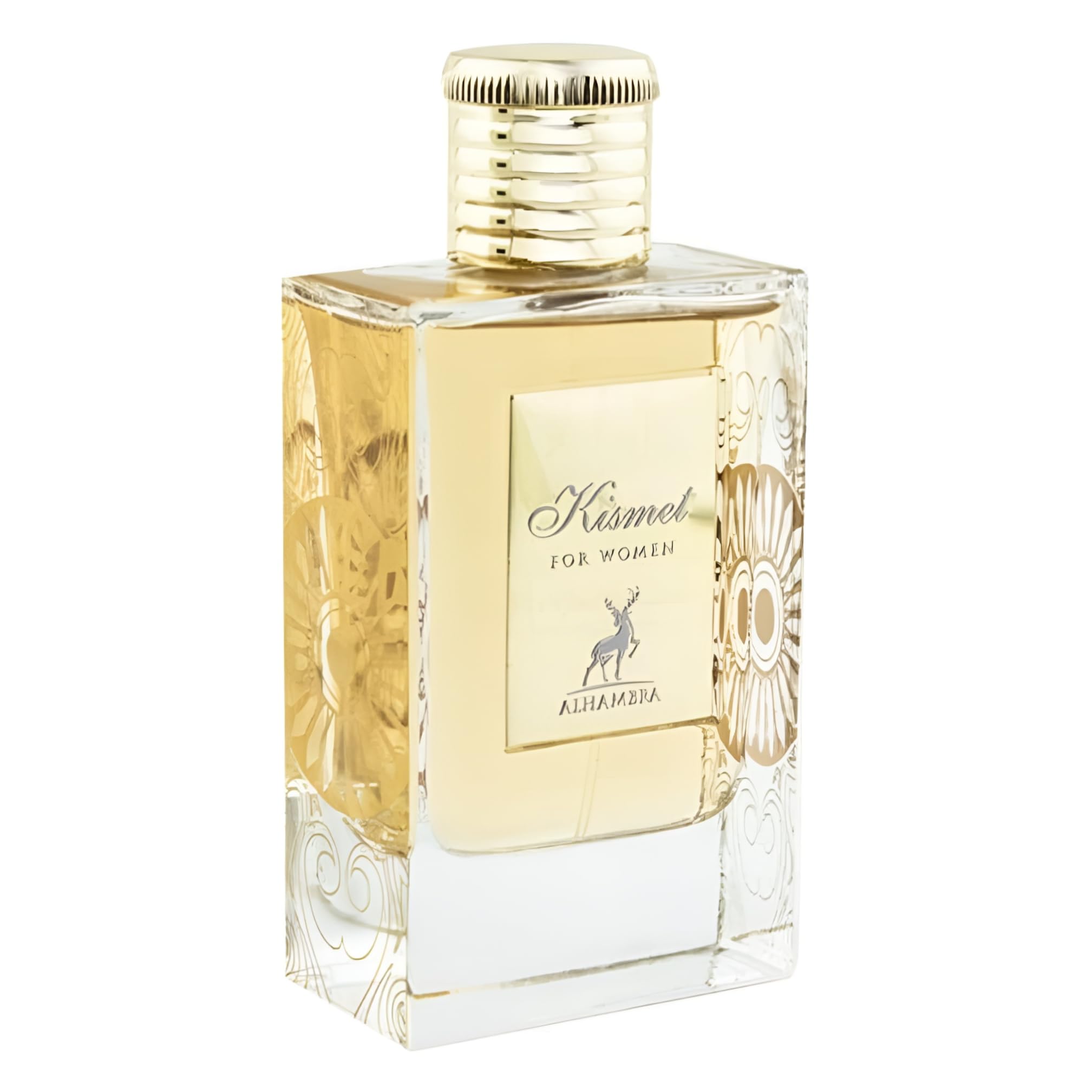 Maison Alhambra Kismet bottle close-up, premium design for daily elegance.