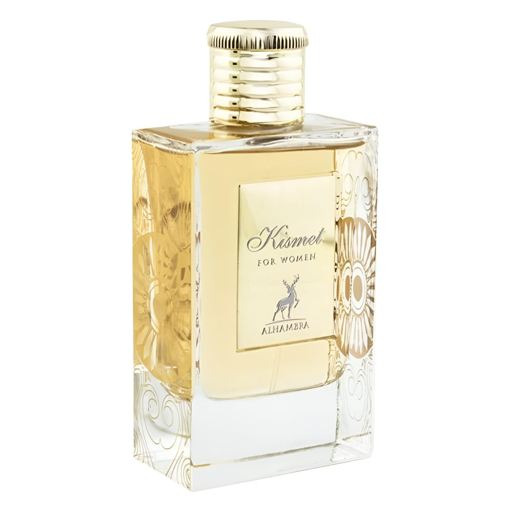 Maison Alhambra Kismet bottle close-up, premium design for daily elegance.