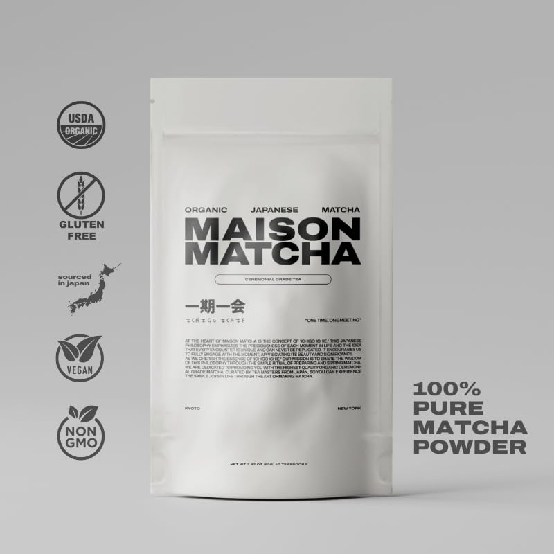 Maison Matcha first-harvest tencha processing close-up showing smooth texture.