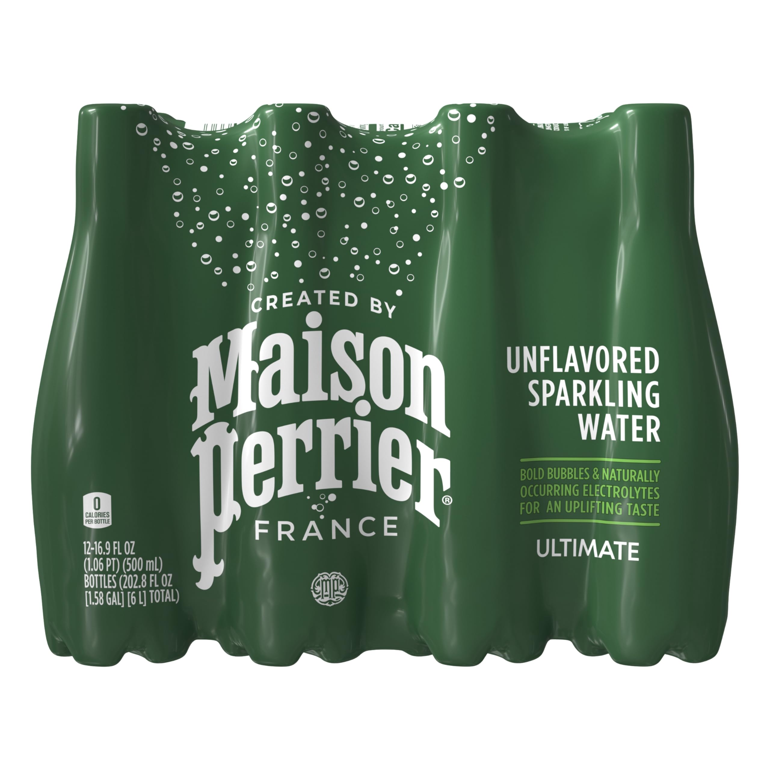 Maison Perrier bottle reseal closeup showing eco-friendly packaging for daily use