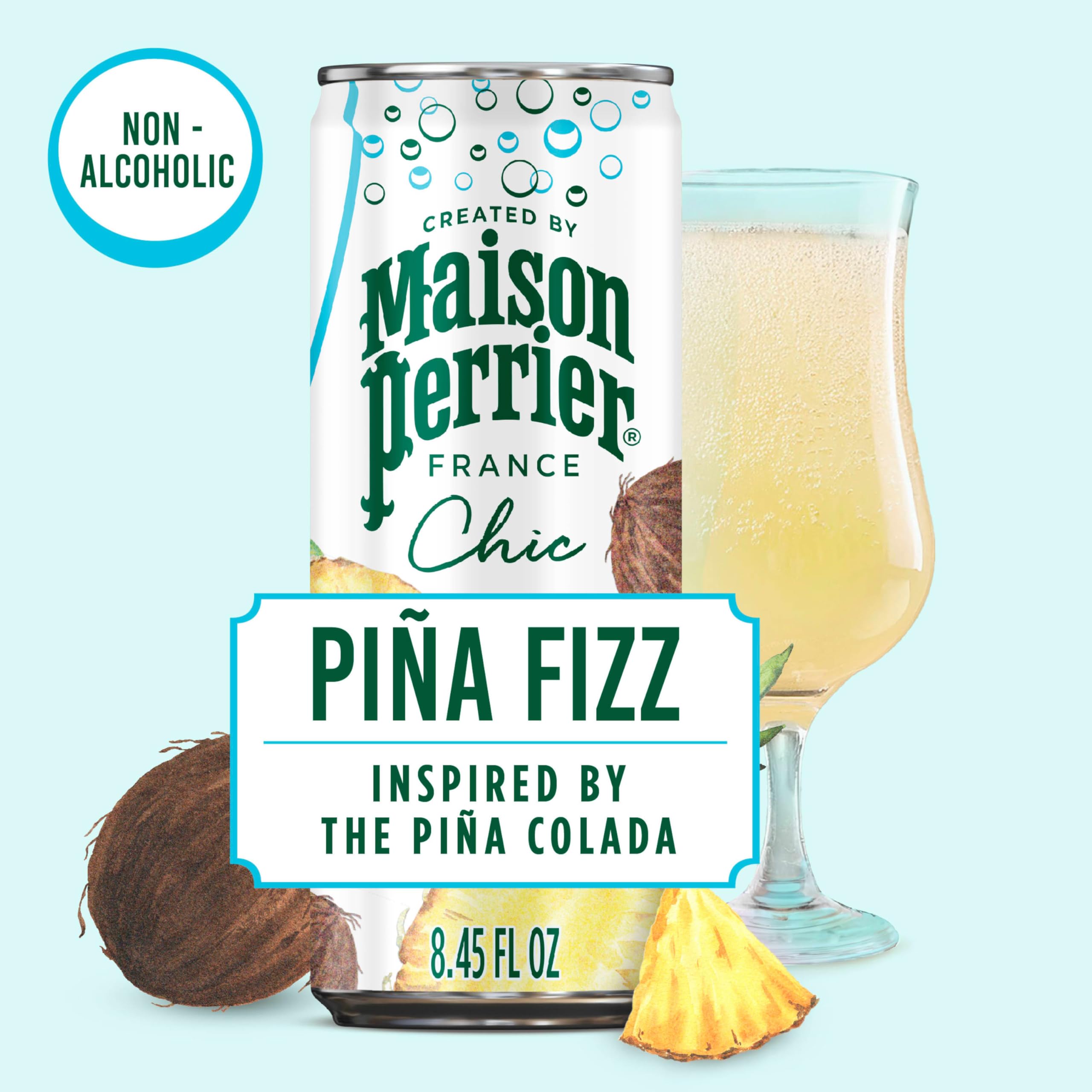 Maison Perrier Chic Pina Fizz 24-pack ideal for entertaining guests.