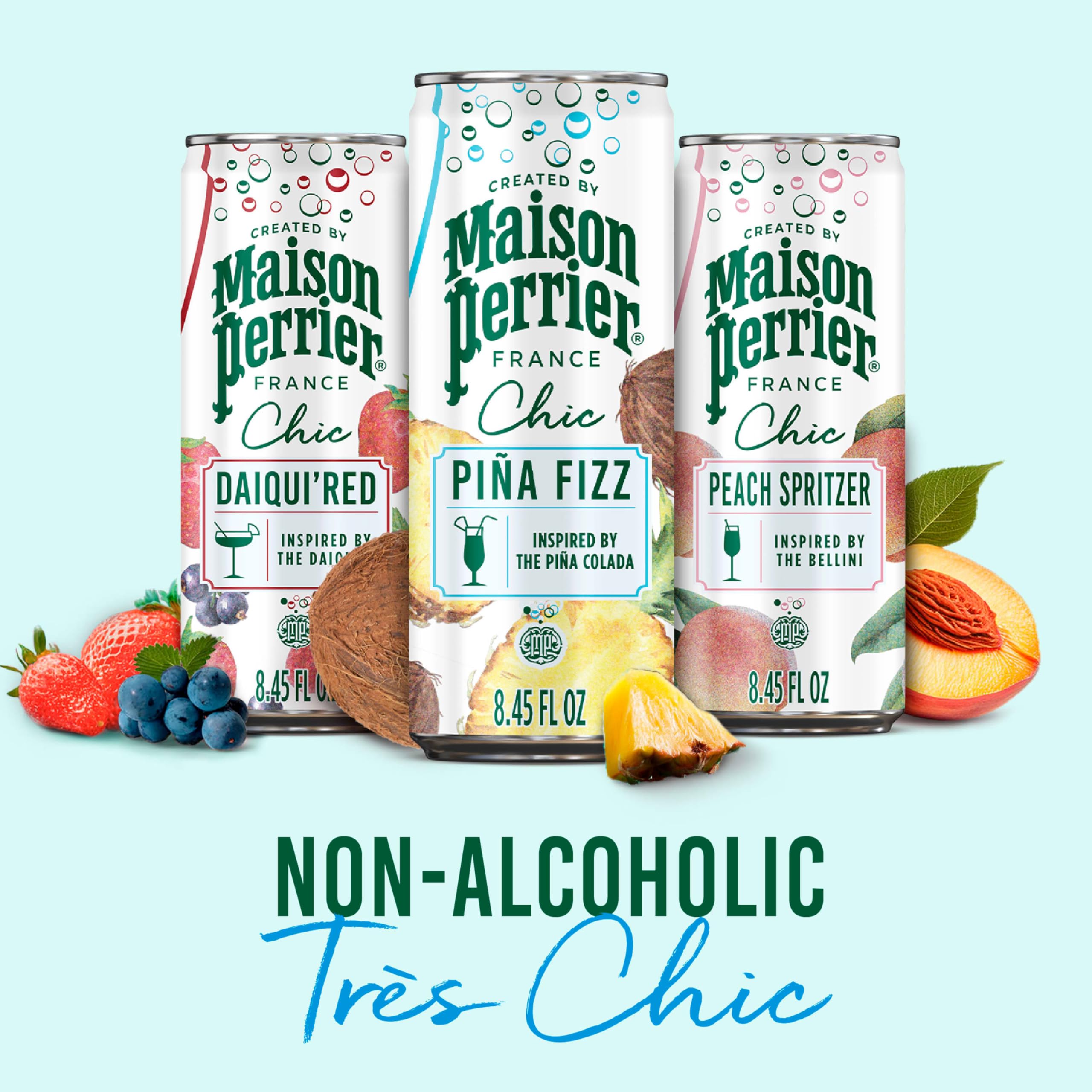 Pina and coconut notes highlighted in Maison Perrier Chic Pina Fizz for tropical aroma.