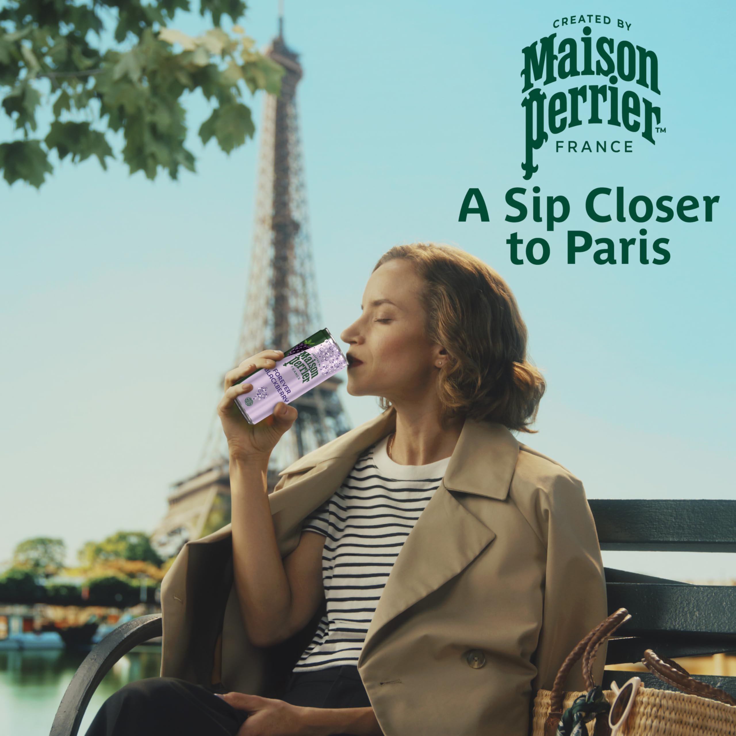 Chilled Maison Perrier Forever Blackberry on ice