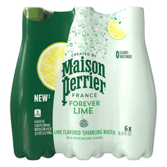 Maison Perrier Forever Lime bottle front view showing refreshing lime flavor and fizz