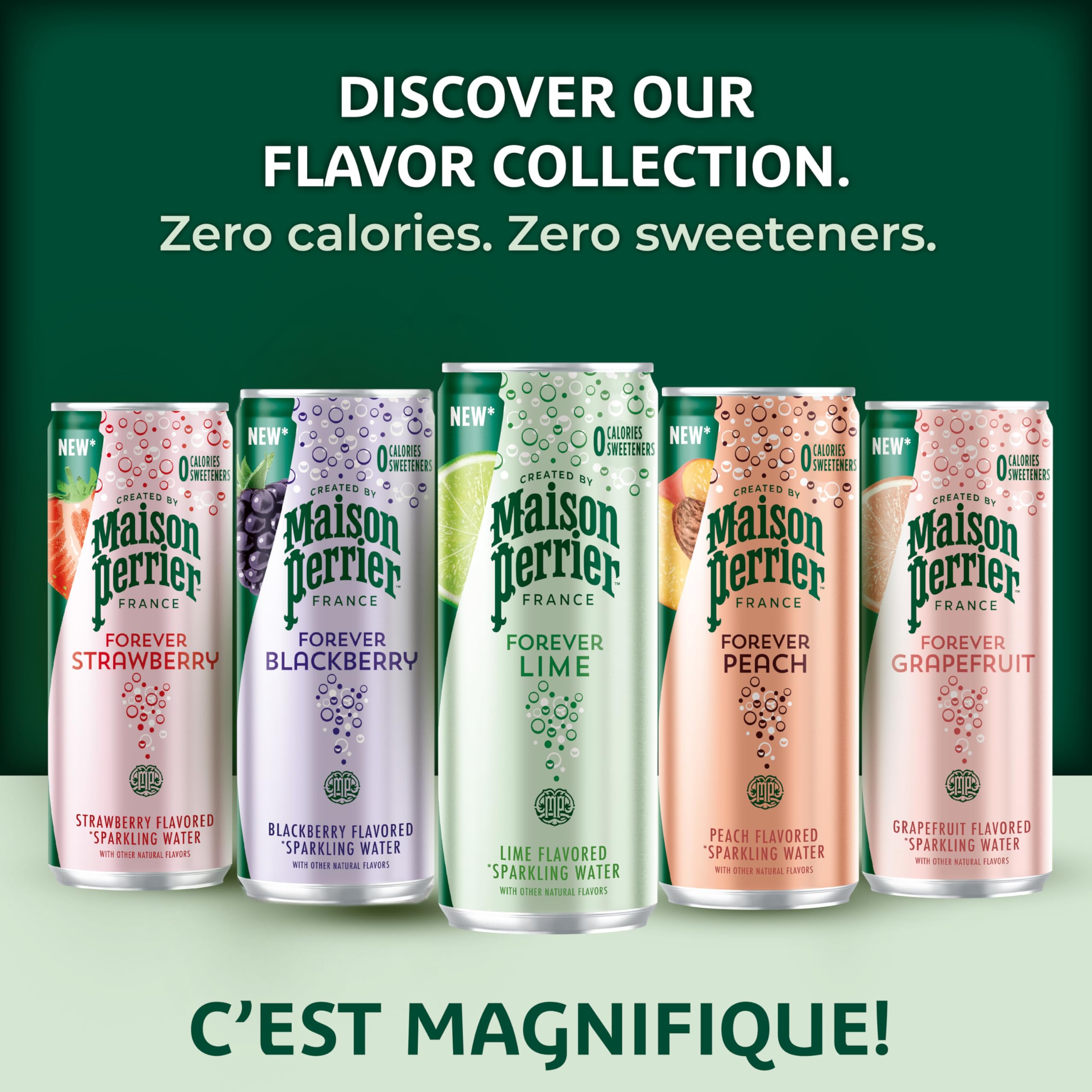 Three-pack display emphasizes premium branding and easy stocking.