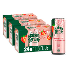 Maison Perrier Forever Strawberry can with crisp bubbles for a zero-calorie refresher