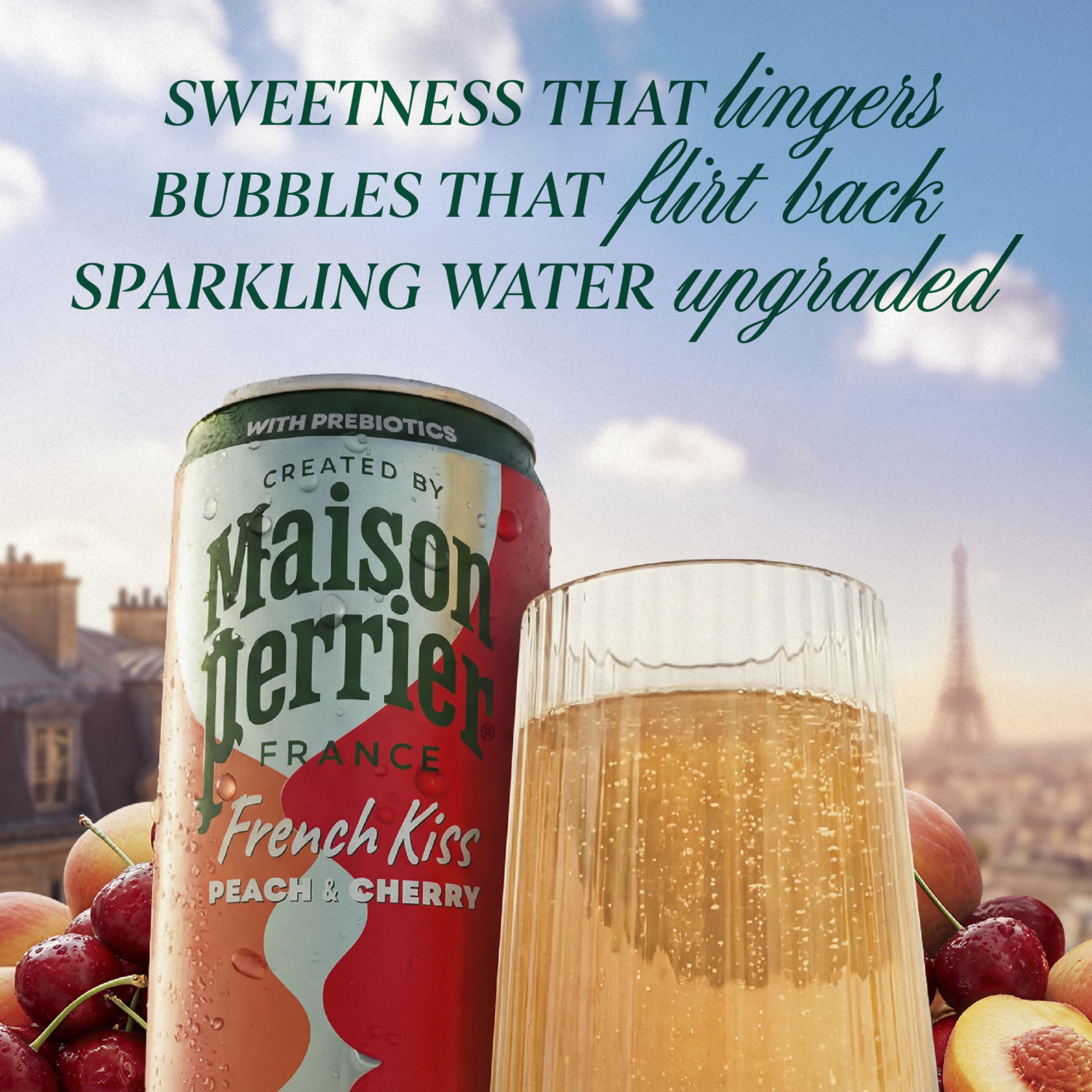 Maison Perrier French Kiss chilled-can ready for a quick, satisfying refreshment