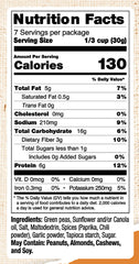 Majans Bhuja gluten-free facility label highlighting allergy-friendly production.