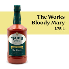 Major Peters' Bloody Mary glass ready with celery garnish for a classic presentation.