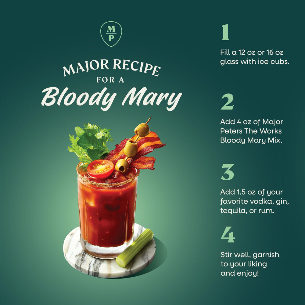 Major Peters' mix close-up highlights natural ingredients and balanced spice.