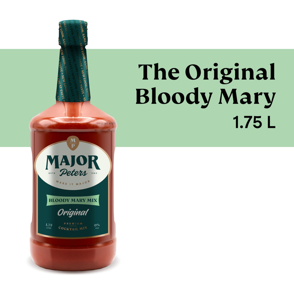 Major Peters' bottle label detail showcasing premium quality and craft.