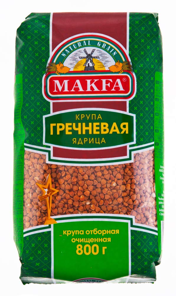 Makfa buckwheat roasted hulled grains with a nutty aroma, great for porridge or sides.