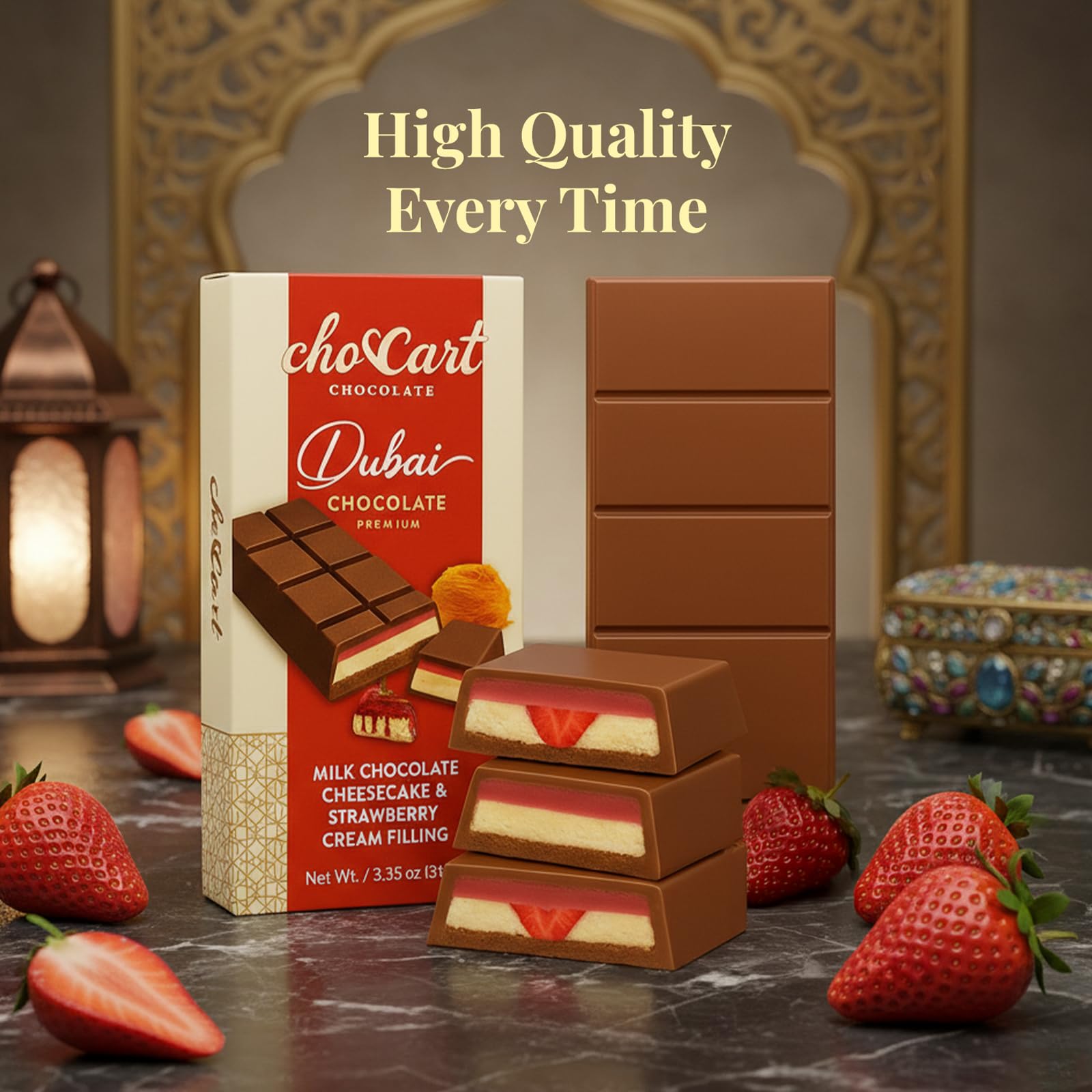 Makro Food ChocCart Dubai bar gift box ready for gifting on special occasions.