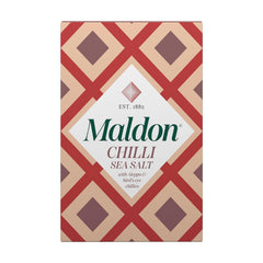Maldon chilli sea salt flakes pyramid texture elevates simple eggs with a spicy aroma.