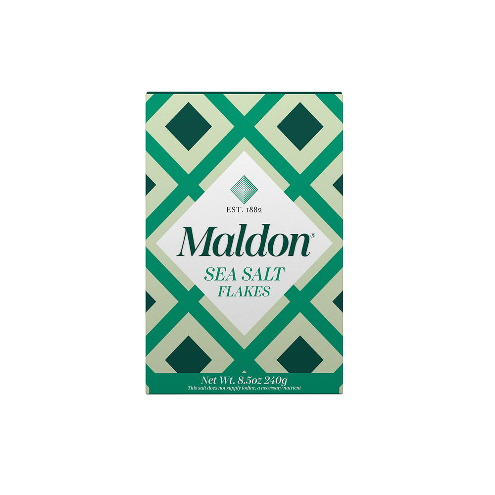 Maldon Salt Flakes enhance seafood and grilled meats with subtle saltiness.