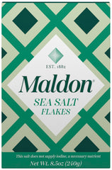 Maldon Salt Flakes packaging variation showcases premium presentation for gourmet kitchens.
