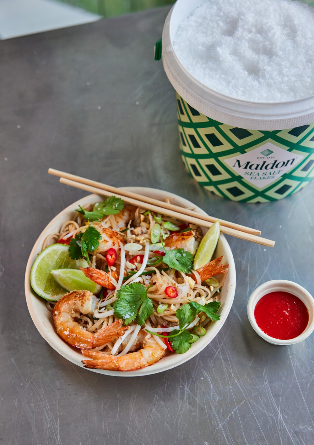 Maldon Sea Salt Flakes finishing meat dishes with clean mineral notes