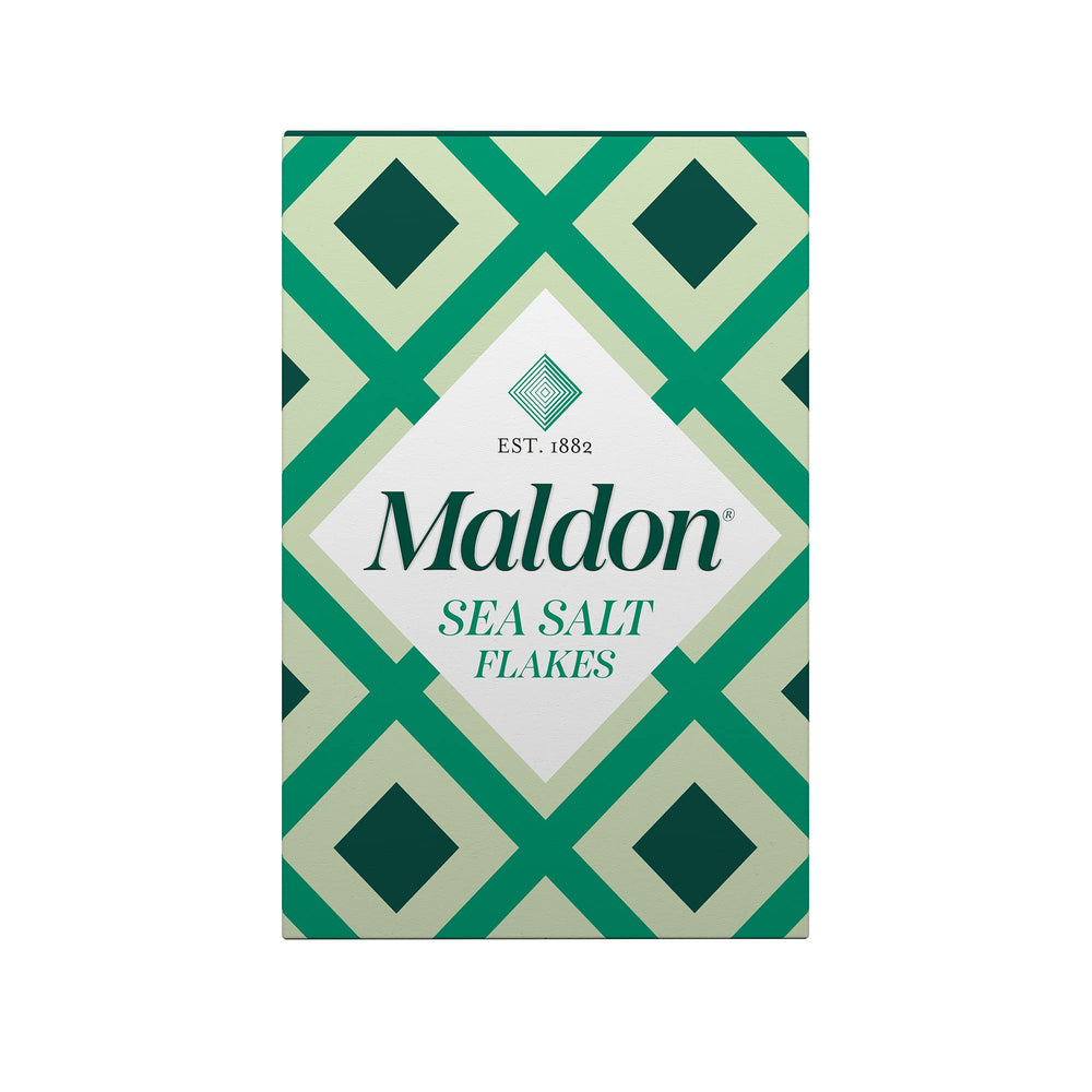Maldon Sea Salt Flakes pyramid shapes add delicate crunch to dishes