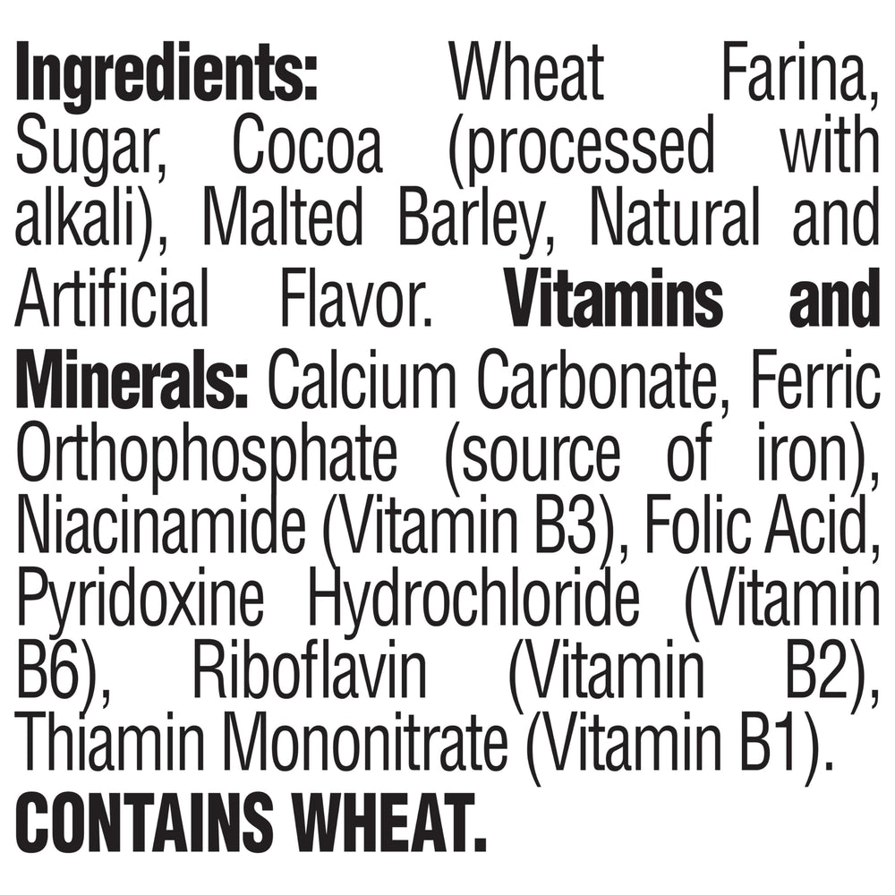 Front view of Malt-O-Meal cereal box highlighting quick prep.