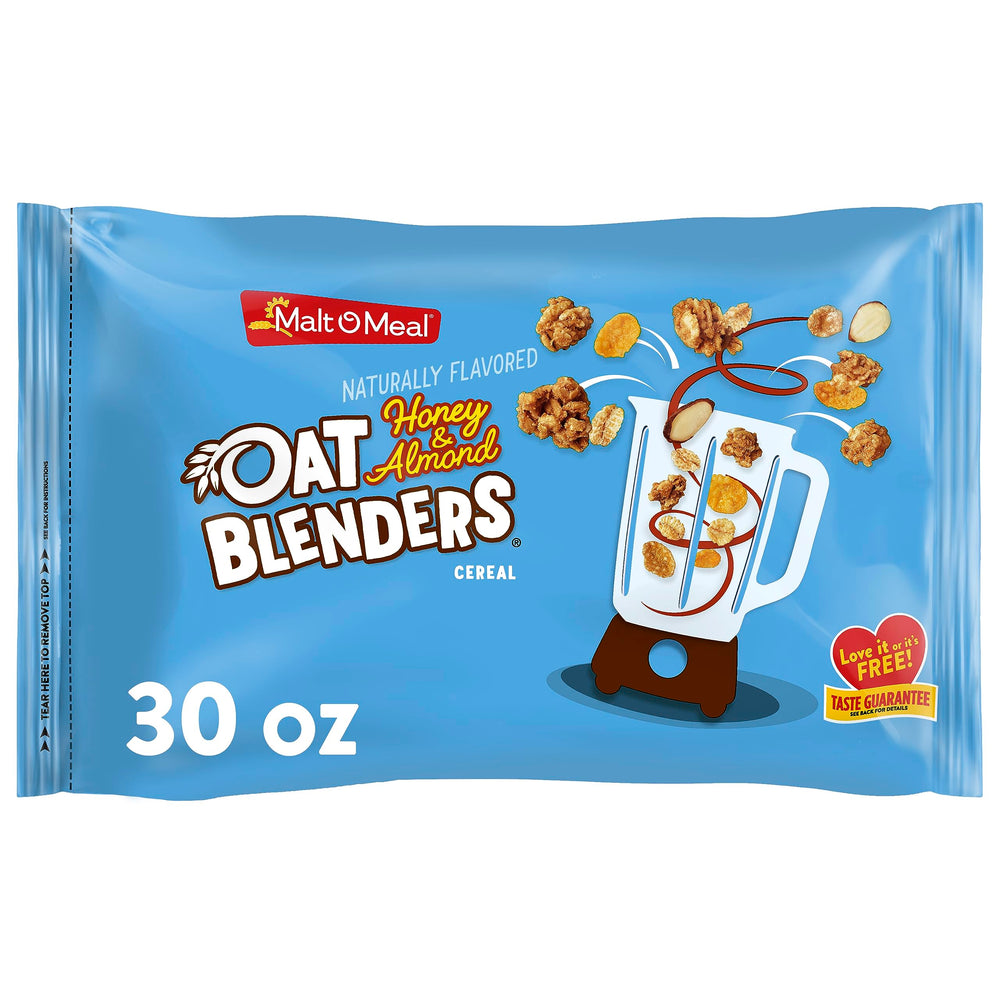 Malt-O-Meal Honey and Oats Almonds cereal bulk 30 oz ready to serve.