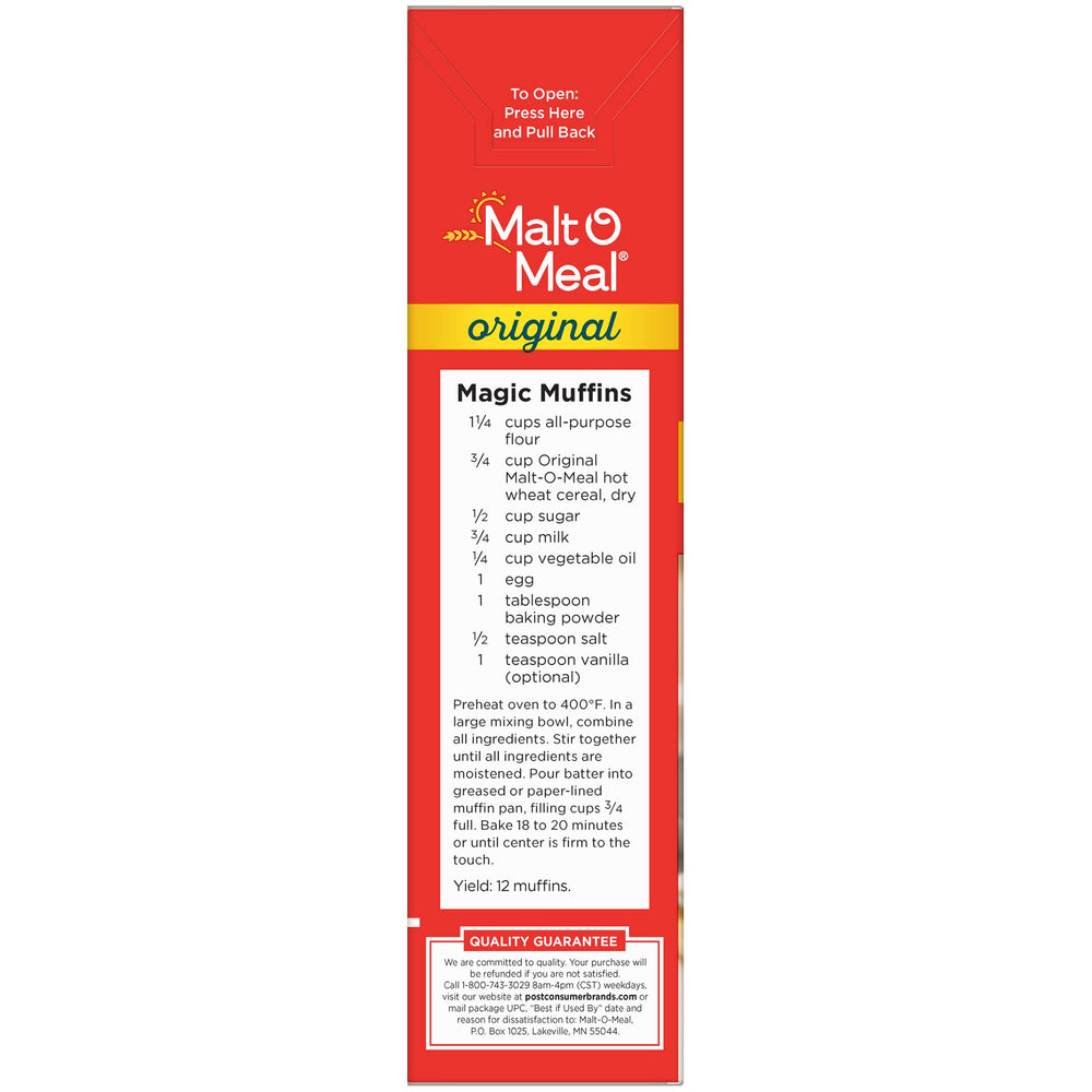 Malt-O-Meal Original ready-to-serve image invites a quick warm meal.