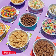 Malt-O-Meal Raisin Bran family-size serving ready for morning bowls.