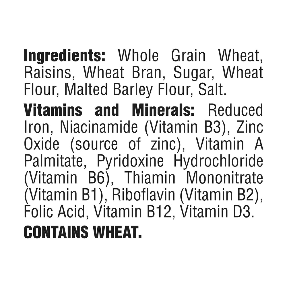 Malt-O-Meal Raisin Bran with visible sun-dried raisins for natural sweetness.
