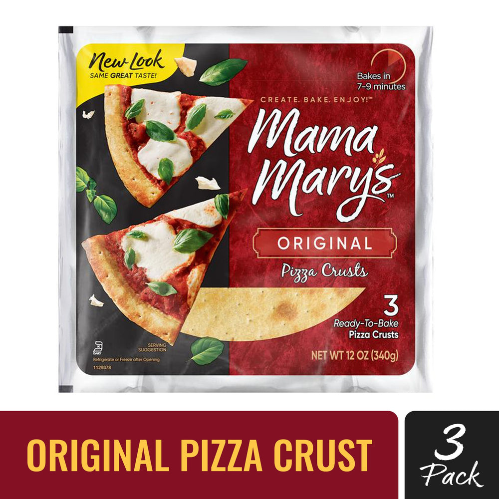 Mama Mary's vegan crust provides a versatile, dairy-free base for toppings.