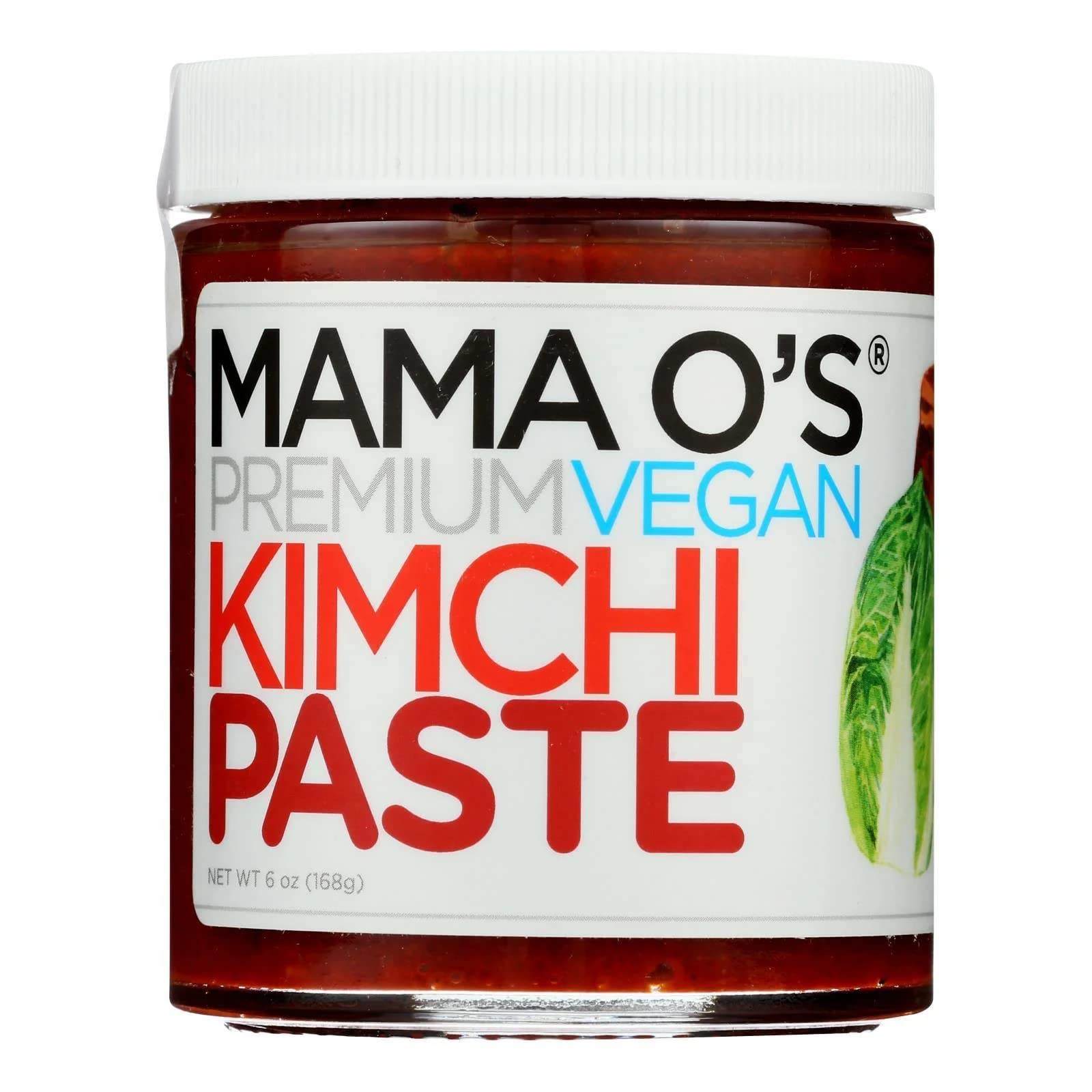 MAMA OS Vegan Kimchi Paste in a jar adds bold plant-based flavor to meals.