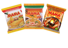 MAMA ramen variety 30-pack display for quick, flavorsome meals