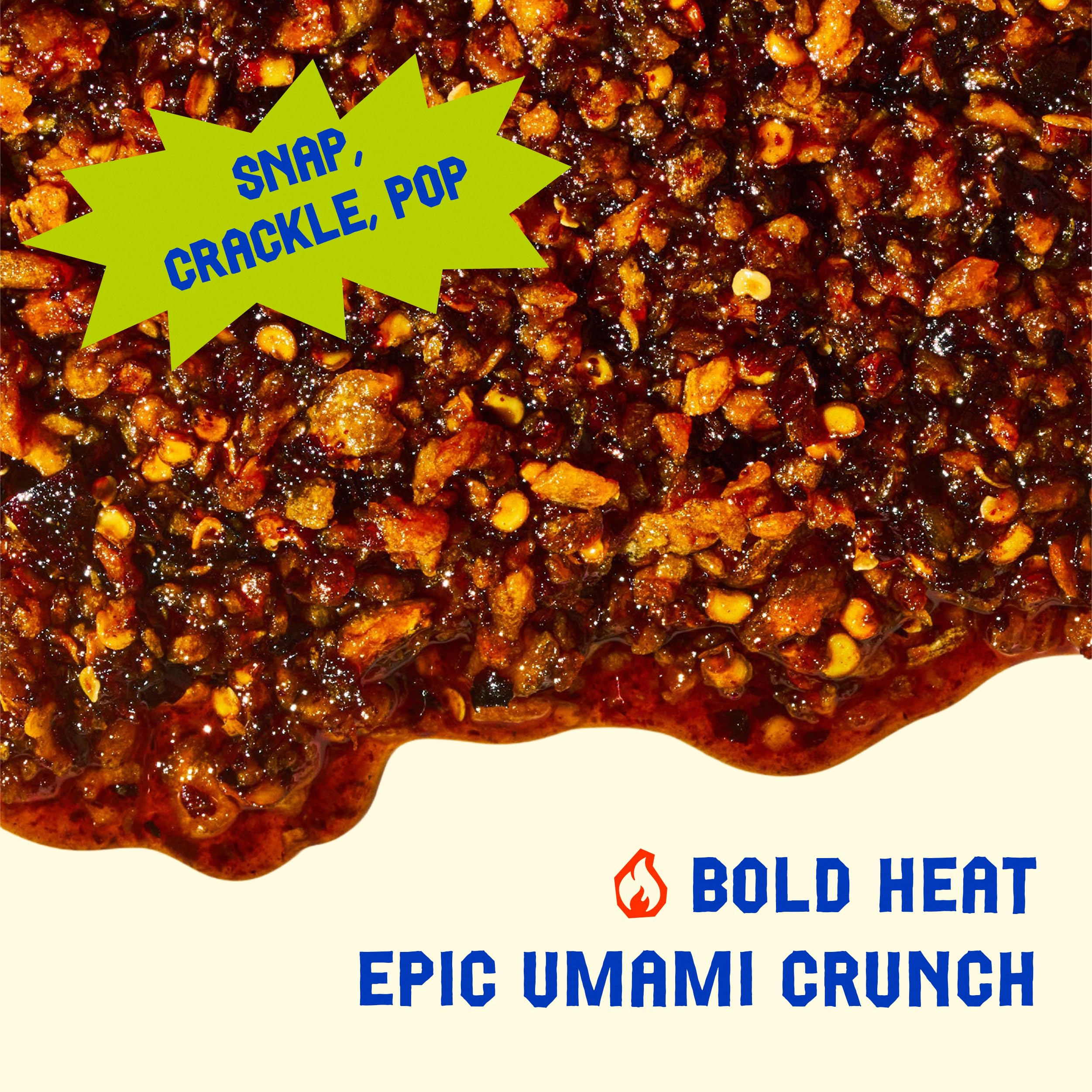 Noodles with Mama Teav's Hot Garlic Chili Crisp for spicy flavor.