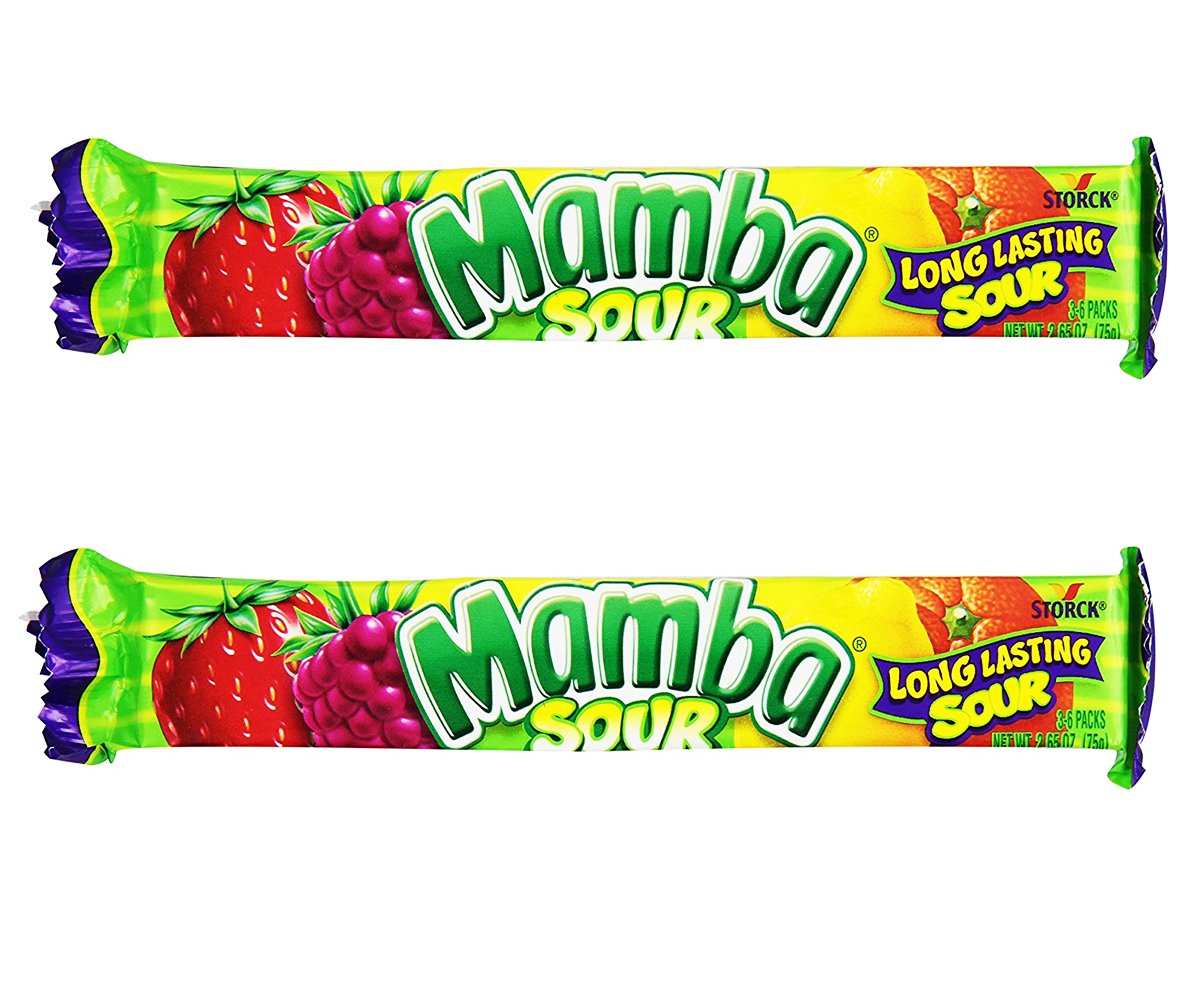 Mamba fruit chewy candy 2-pack sour chews for a fruity snack on the go