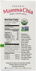 Mamma Chia Green Magic Squeeze kale-spirulina blend, tasty greens and fruit bite.
