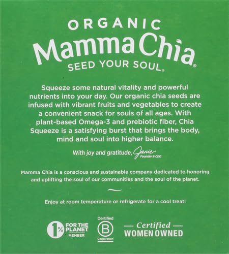 Mamma Chia Green Magic Squeeze on-the-go pouch for busy days.